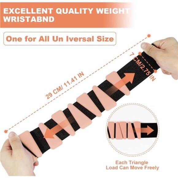 Wrist Weights Set of 2, Adjustable Silicone Workout Weights for Women and Men - Picture 2 of 8